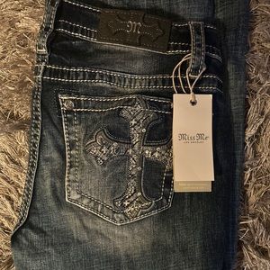 I am selling brand new miss me jeans NEVER WORN. size 29 waist